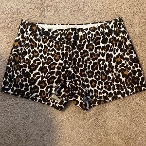 J.crew factory leopard shorts